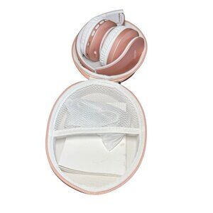 ZIHNIC‎ Bluetooth Headphones Overear Foldable Wireless/Wired Headset Rose Gold